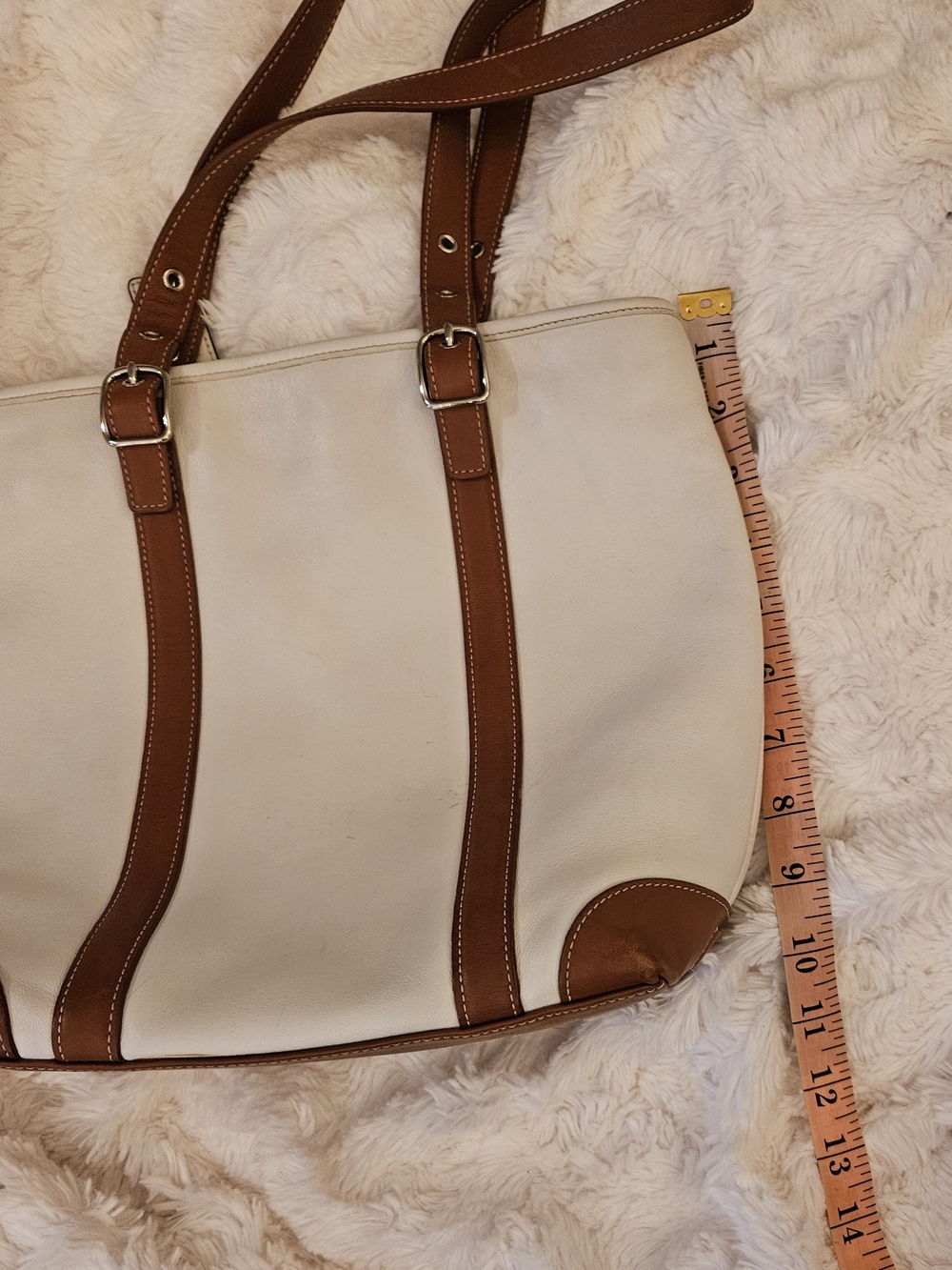 Coach✨️2004 Hamptons Two Toned Leather Tote Bag - Picture 16 of 16
